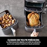 Ninja Double Stack XL Air Fryer, Friteuse verticale sans huile, 2 tiroirs, capacité 9,5 L, 6 fonctions, 8 portions, avec thermosonde SmartCook, SL451EU - 2