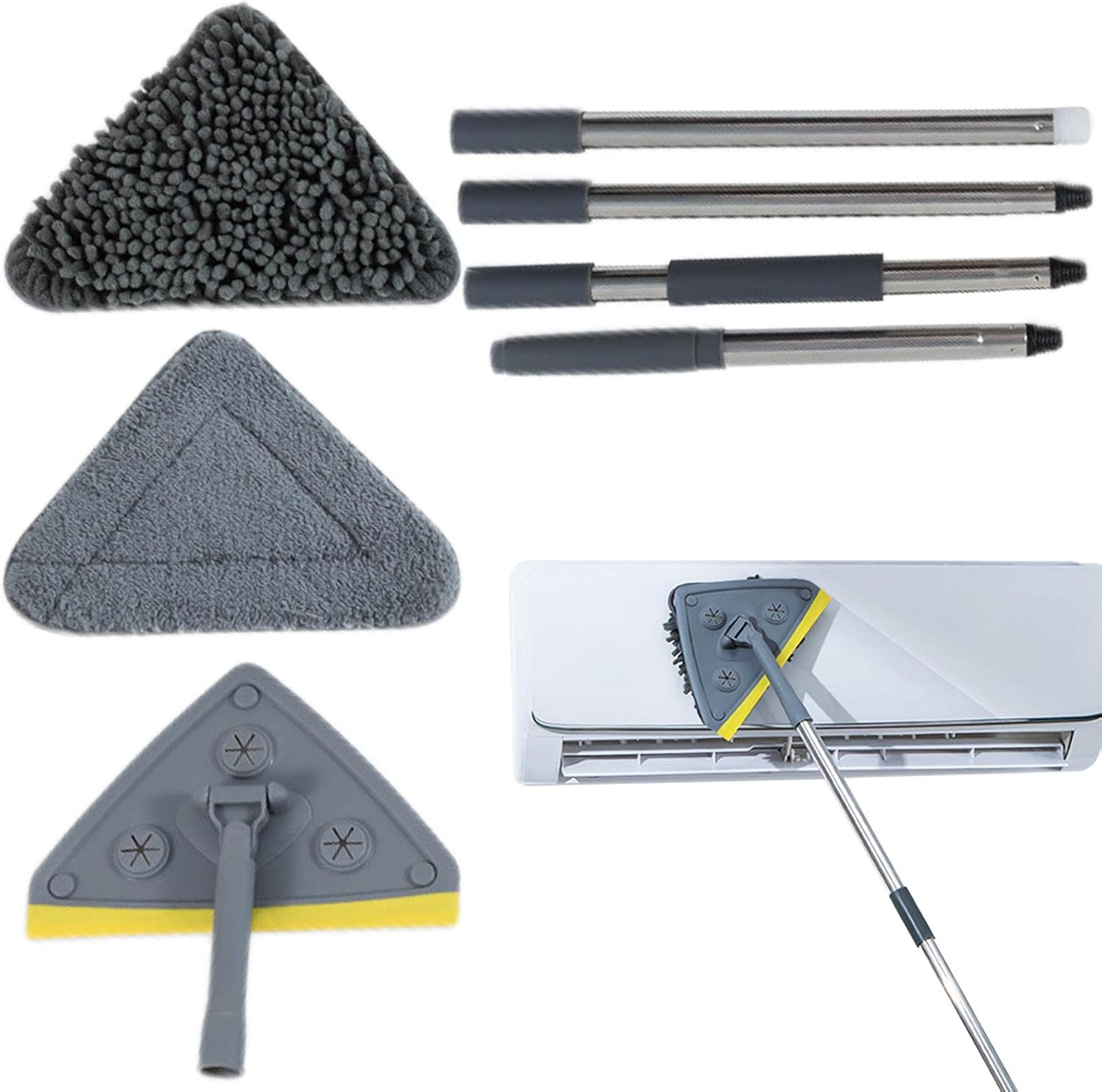 Mop Triângulo Mop de limpeza de parede Limpador de parede Esfregão