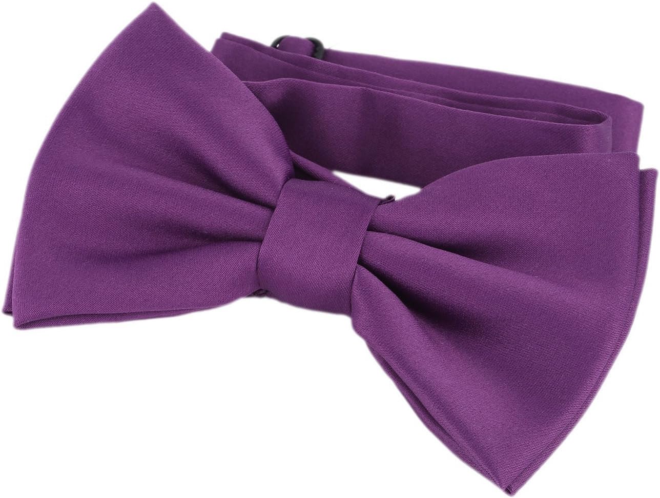 Nœud Papillon Pré-Noué Bleu Foncé - Réglable Jusqu'à 50cm - 100% Polyester - Élégant Et Facile