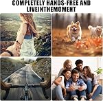 Mini Action Camera, 1080P Tiny Portable Vlogging Thumb Cam | 360° Rotatable Clip, Hands-Free POV Camera with 150 Min Battery Life,Motorcycle Cam Black