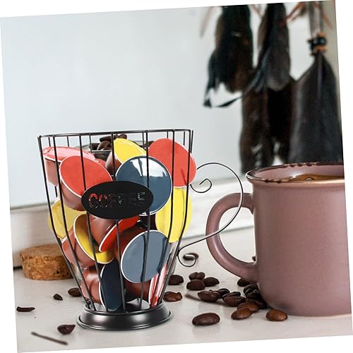 Miniatura 3 de Luxshiny decoración del soporte de la cápsula de café para la cocina accesorios de la máquina de café hierro soporte de la cápsula de café cesta de