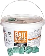 Bait Block Peanut Butter Flavor Rodenticide – 4 lb. Pail – Effective Rodent Control Bait Blocks – Long-Lasting and Easy to Use