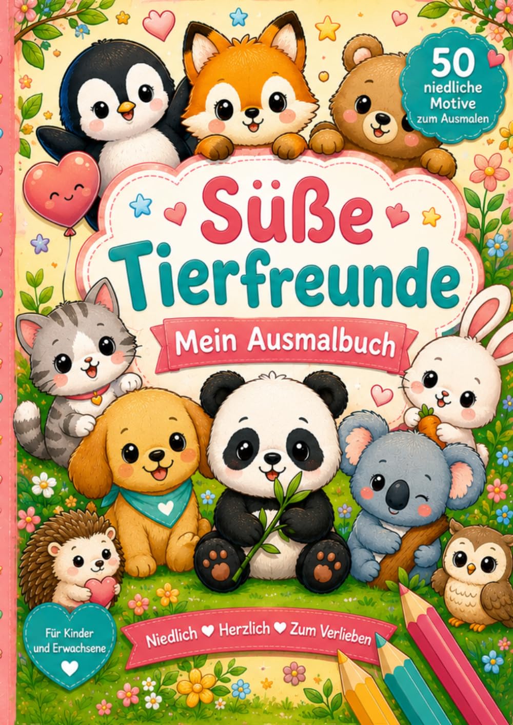 Süße Tierfreunde - Mein Ausmalbuch