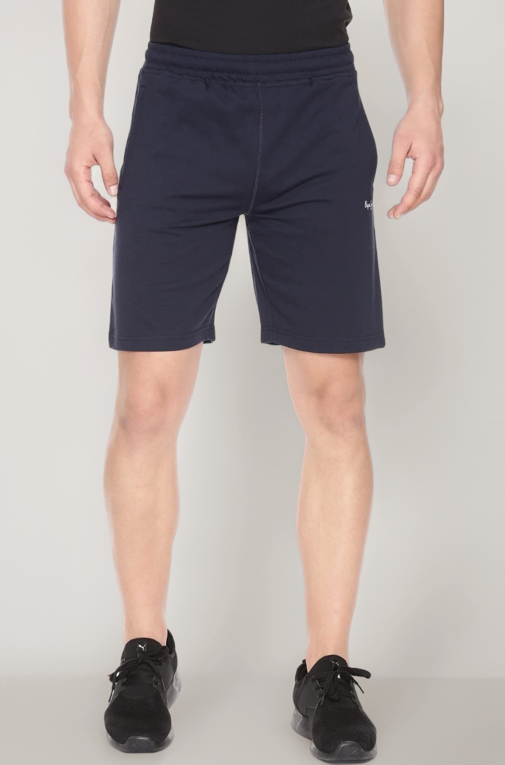 Men's Cotton Boxer Shorts Regular Fit Solid Shorts (Pack of 1)