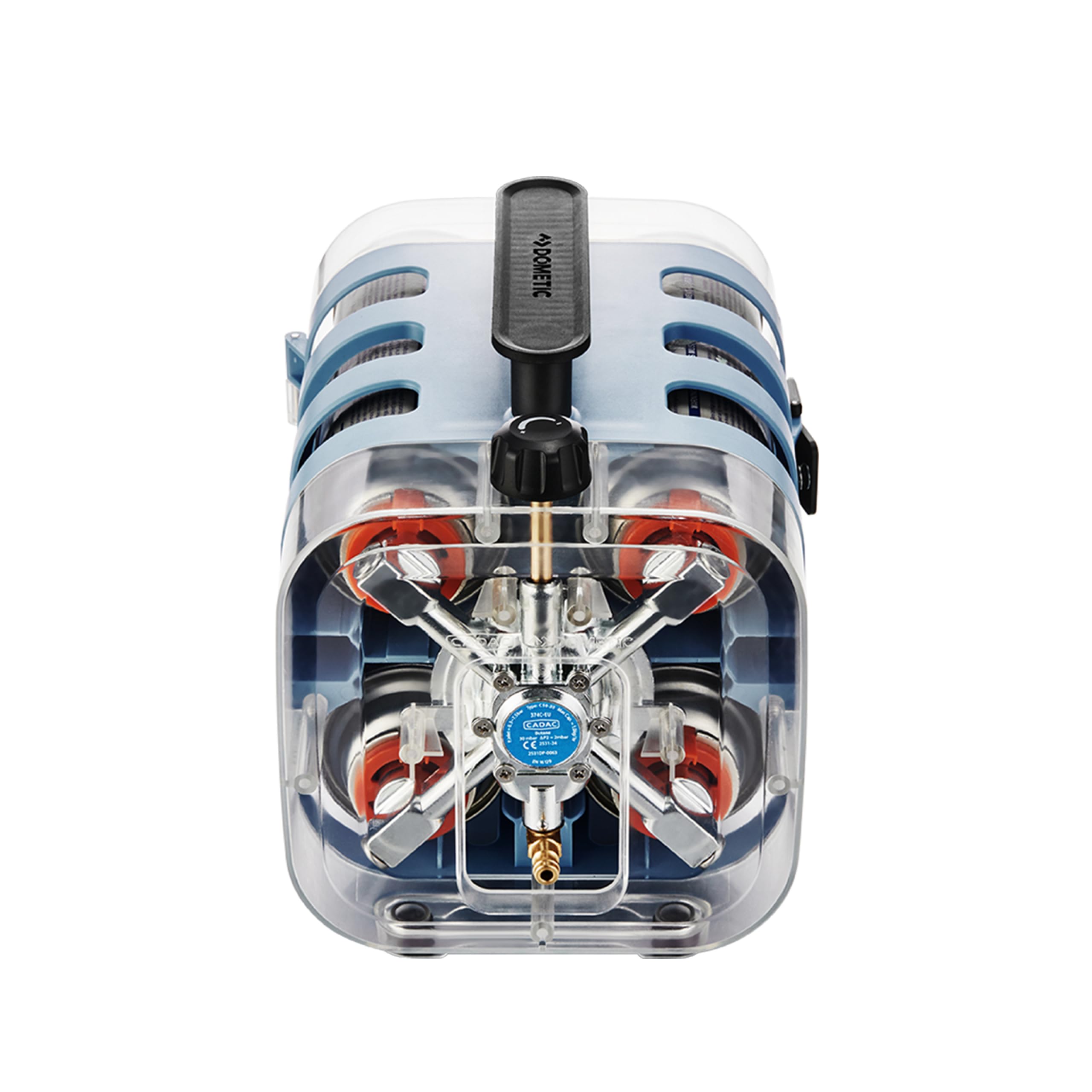 CADAC - Quad Power Pak - Alimentation en gaz légère et portable - Libération rapide - Incl. Sac de transport - Camping - 8 heures d'essence - Les incontournables du barbecue - Utilisation en extérieur