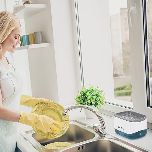 Miniatura 2 de Dispensador de jabón de alta calidad, dispensador de jabón para platos para cocina, dispensador de líquido de lavado, dispensador de jabón de cocina