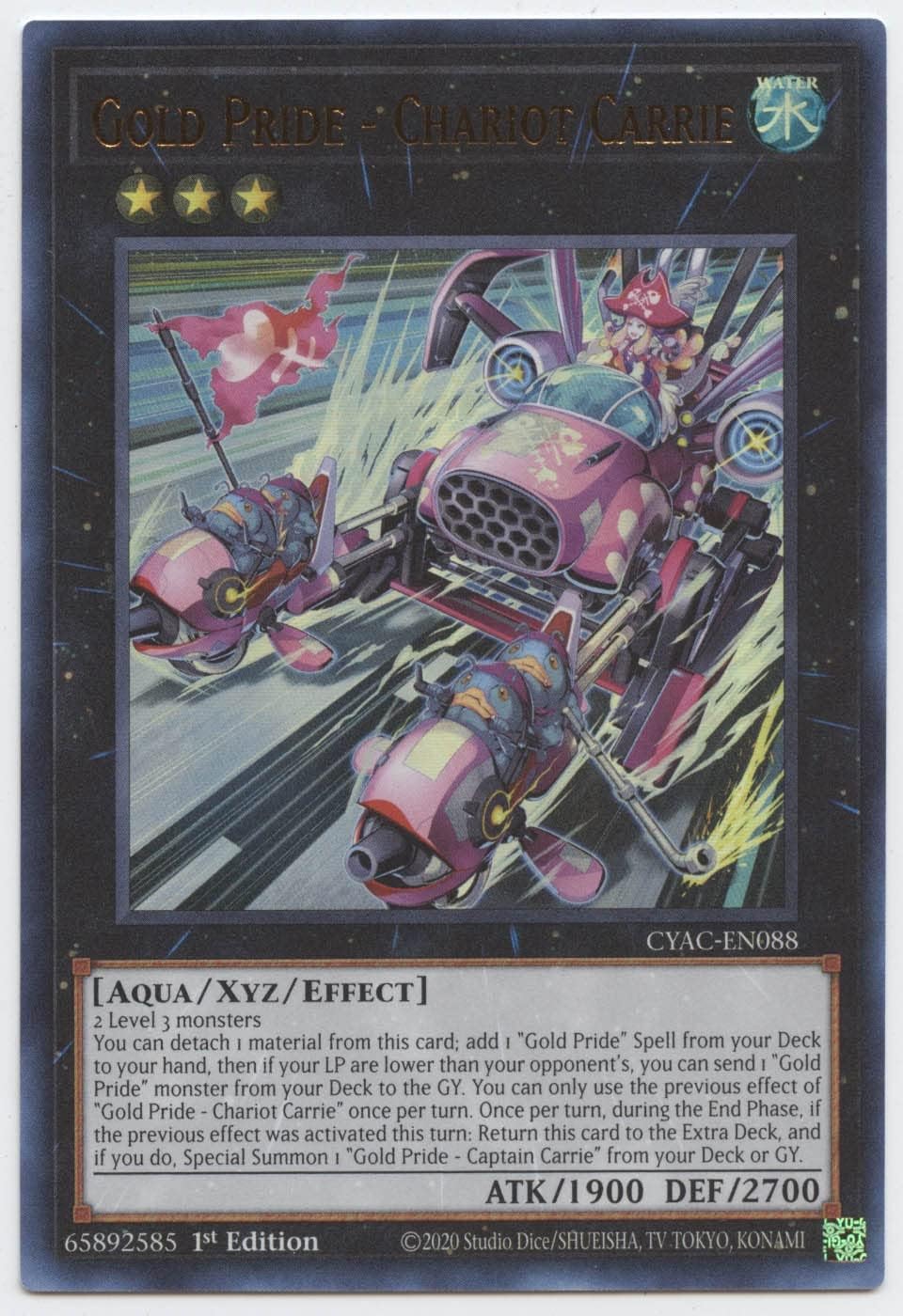 Gold Pride - Chariot Carrie - CYAC-EN088 - Ultra Rare - 1st Edition