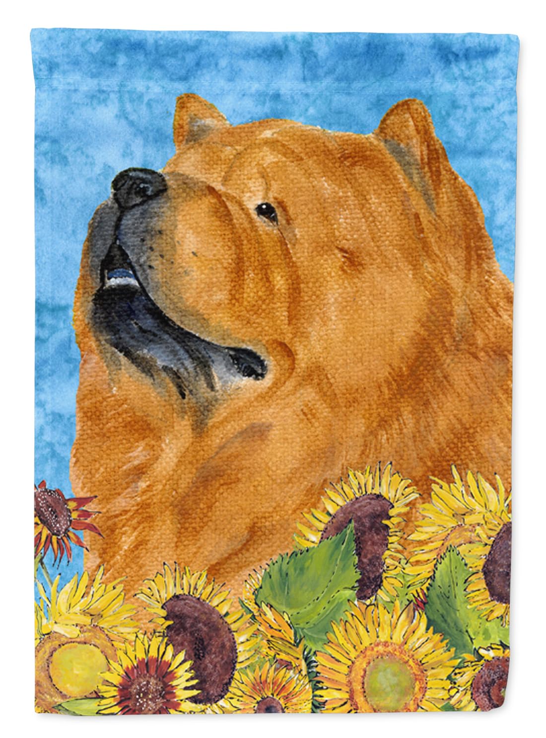 Drapeau Chow Chow multicolore Caroline's Treasures pour jardin de petite taille
