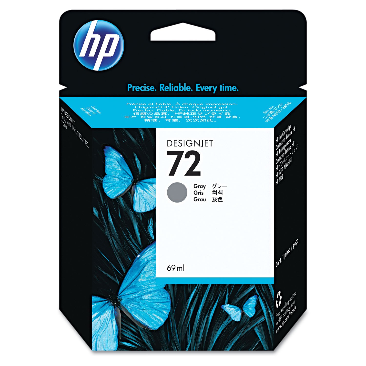 Hp C9401A 72 Tintenpatronen grau Standardkapazität 1er-Pack 69 ml