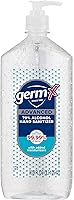 Germ-X Advanced Hand Sanitizer Gel 70% Alcohol, 34 Fl Oz Large Pump Bottle - Moisturizing, Kills 99.99% Germs in 15 Seconds