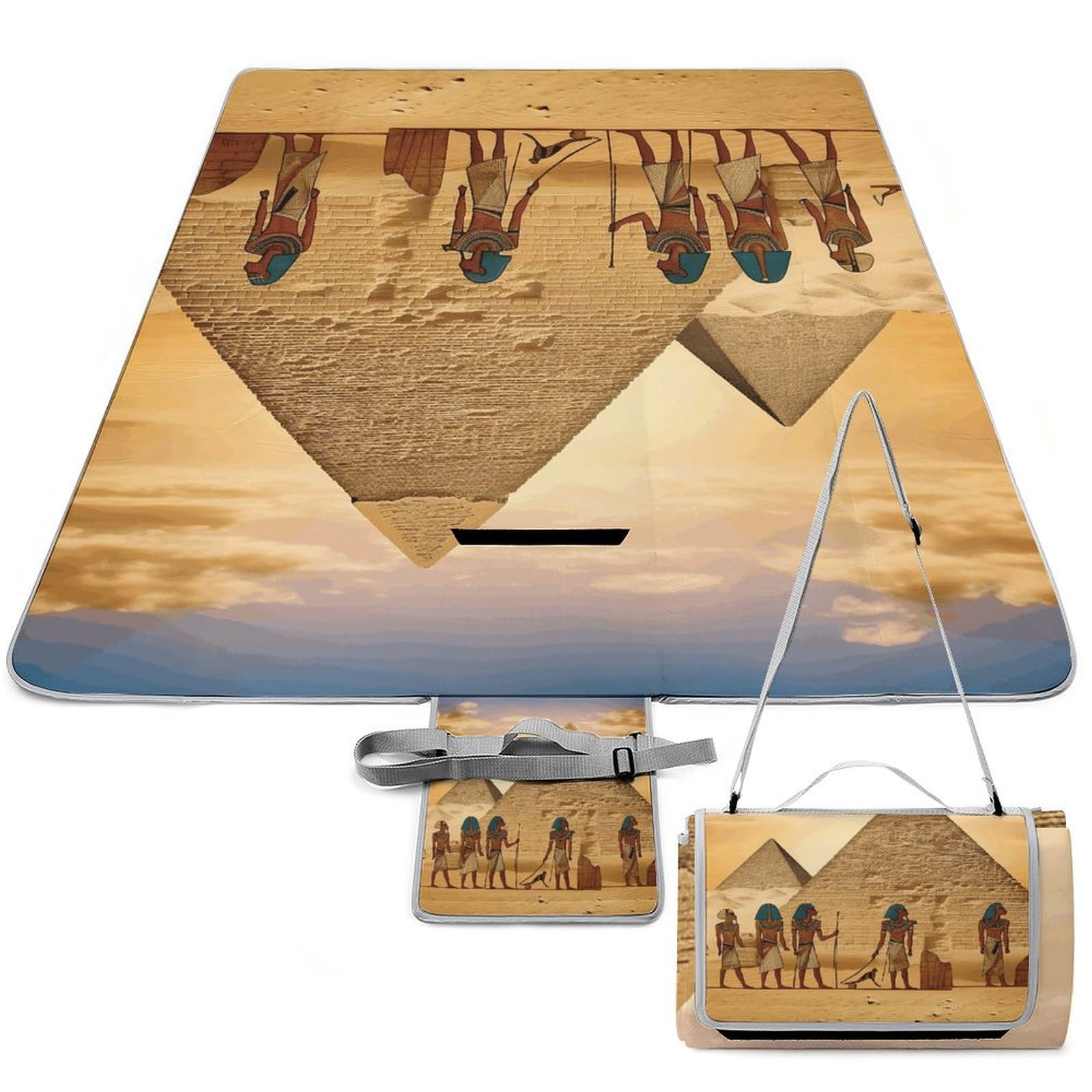 Couverture de pique-nique pour randonnée et camping nappe de jardin pliable et lavable