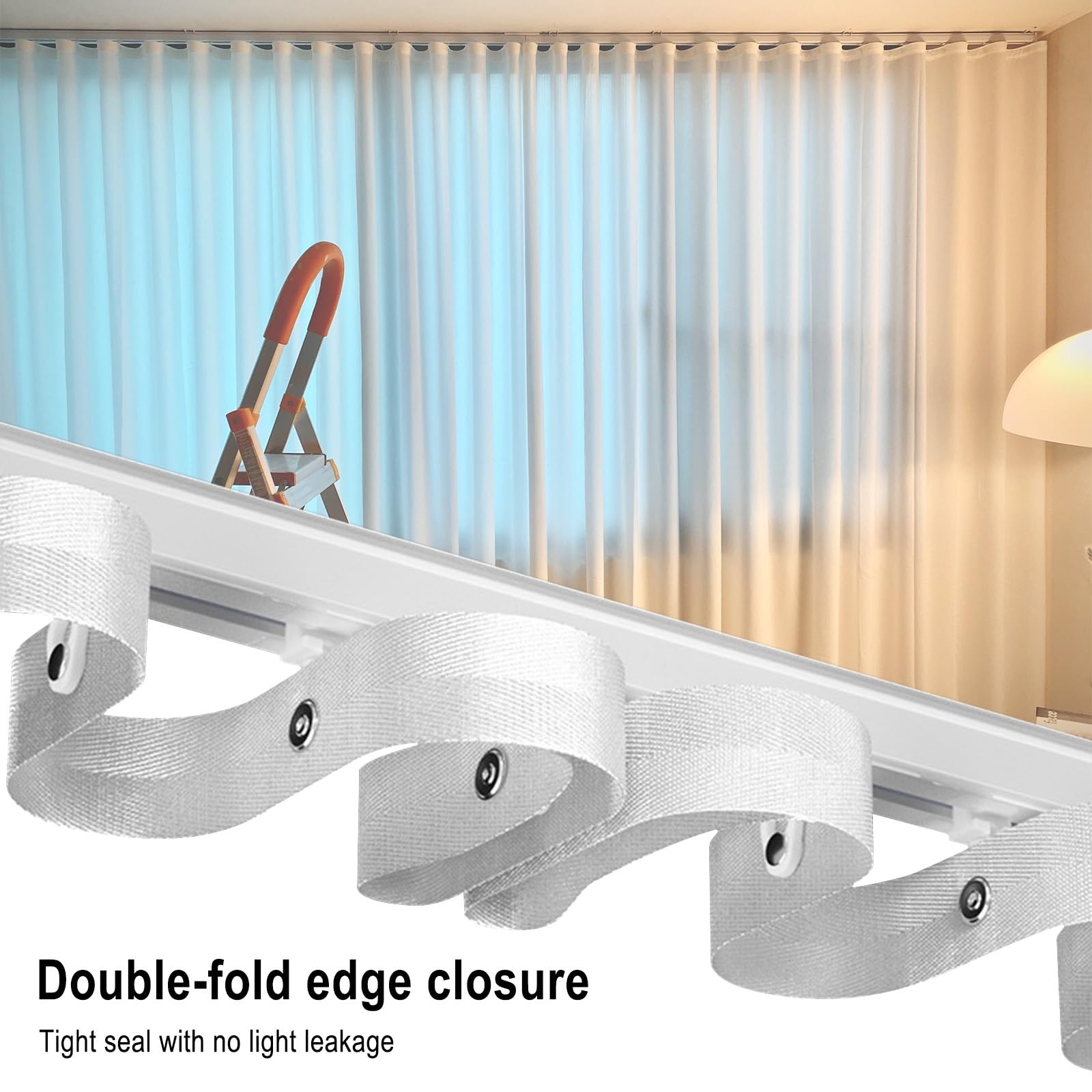Tringle à rideaux robuste en aluminium de 100 à 400 cm | Montage au plafond, installation facile | Idéal pour les cloisons de séparation et les solutions d'intérieur polyvalentes