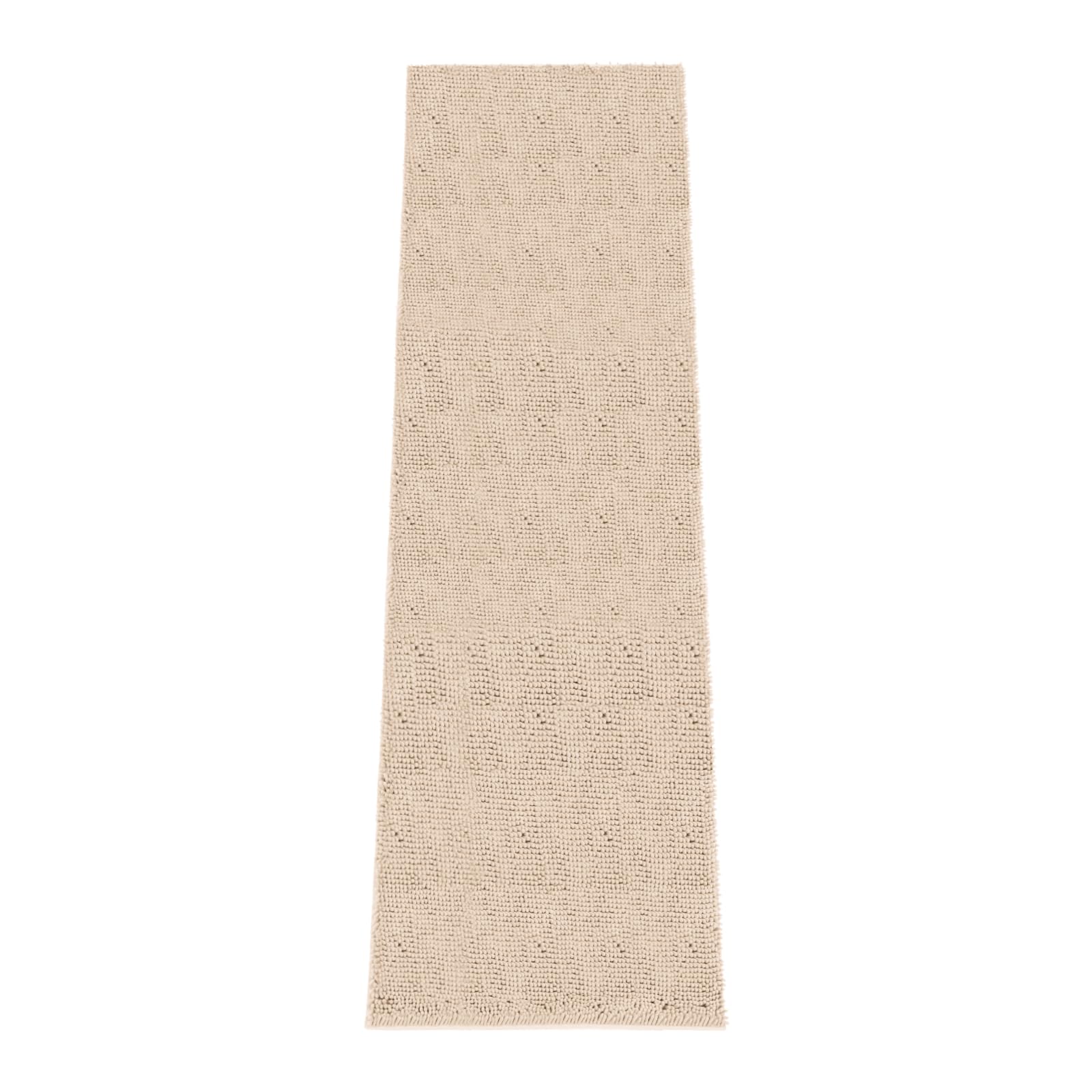 Absorbent Dog Door Mat for Muddy Paws, 120" x 36" Chenille Indoor Mats for Entryway, Trap Dirt Front Door Mat Indoor Entrance Washable Non Slip Soft Beige