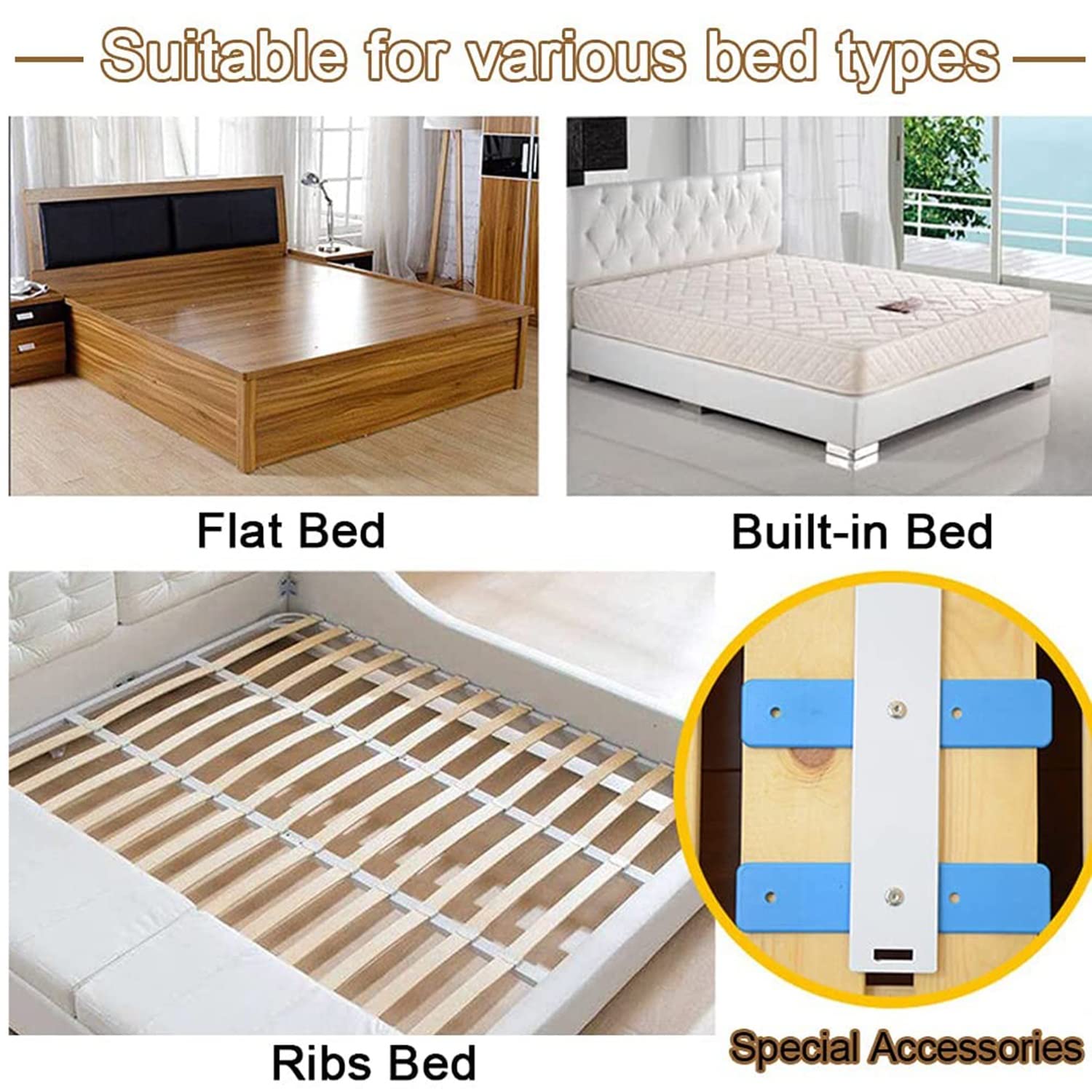 Sponda Letto di Sicurezza, Barra di Protezione anticaduta Pieghevole sul Comodino per Anziani Dispositivo di Assistenza in Piedi per Anziani, Adulti, Incinta, Handicap (60 cm)