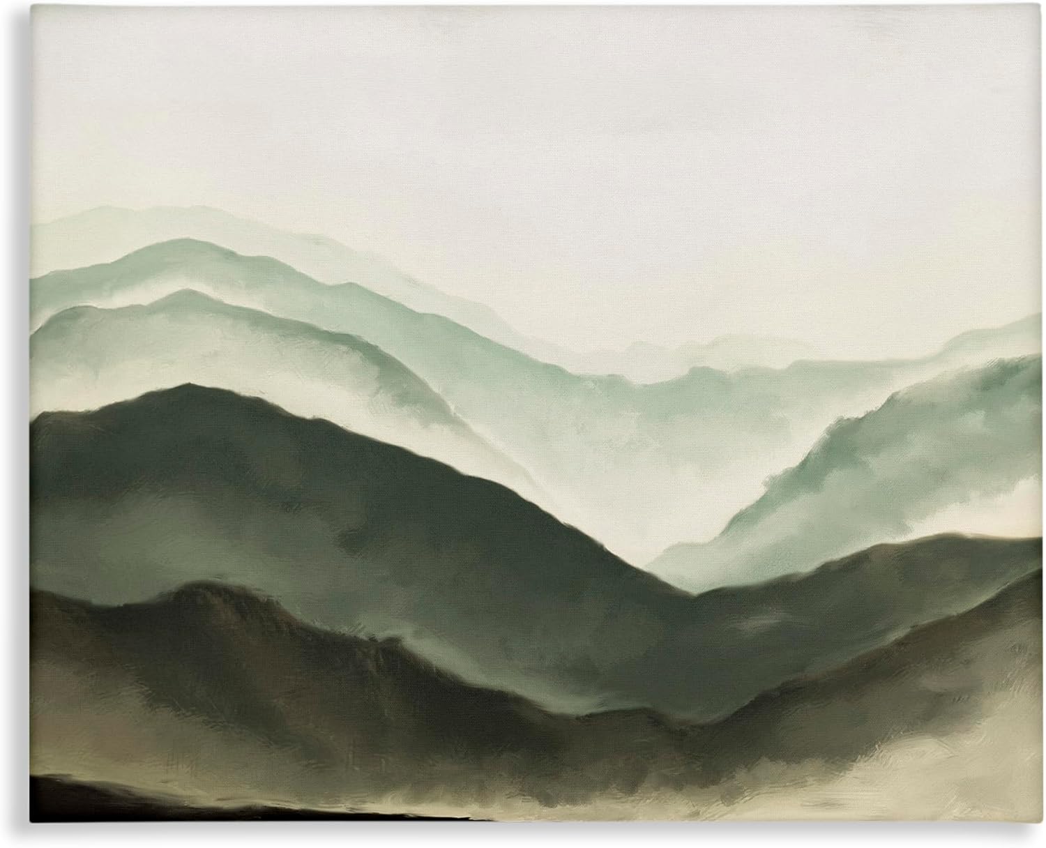 Stupell Industries Misty Mountain Range Atmospheric Landscape Watercolor Painting, Design by JJ Design House LLC