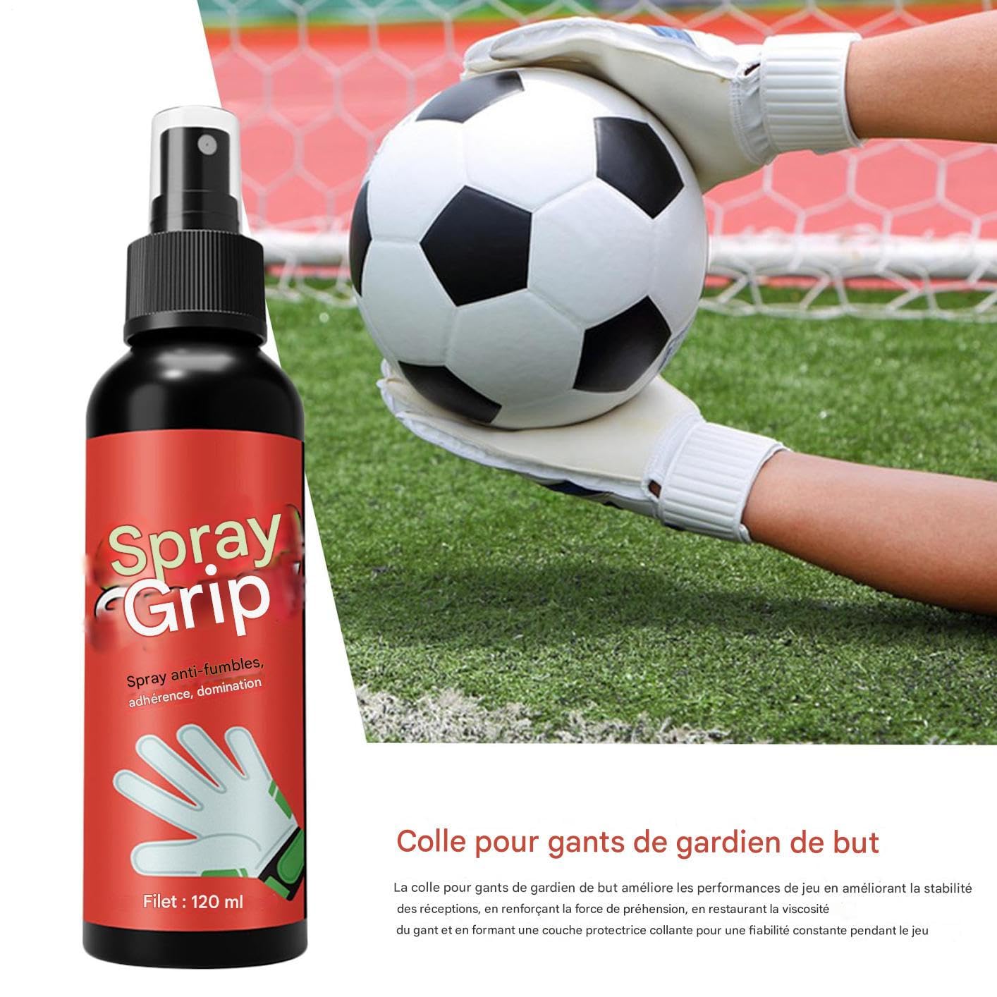 Spray Adhérent Pour Gants De Foot - 120 Ml - Améliore La Prise Du Ballon Par Tous Les Temps - 3