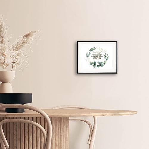 Miniatura 6 de Soul Sunshine Proverbs 3 5 - Decoración de pared cristiana con versículos de la Biblia "Trust", decoración de pared de 11 x 14 pulgadas, decoración