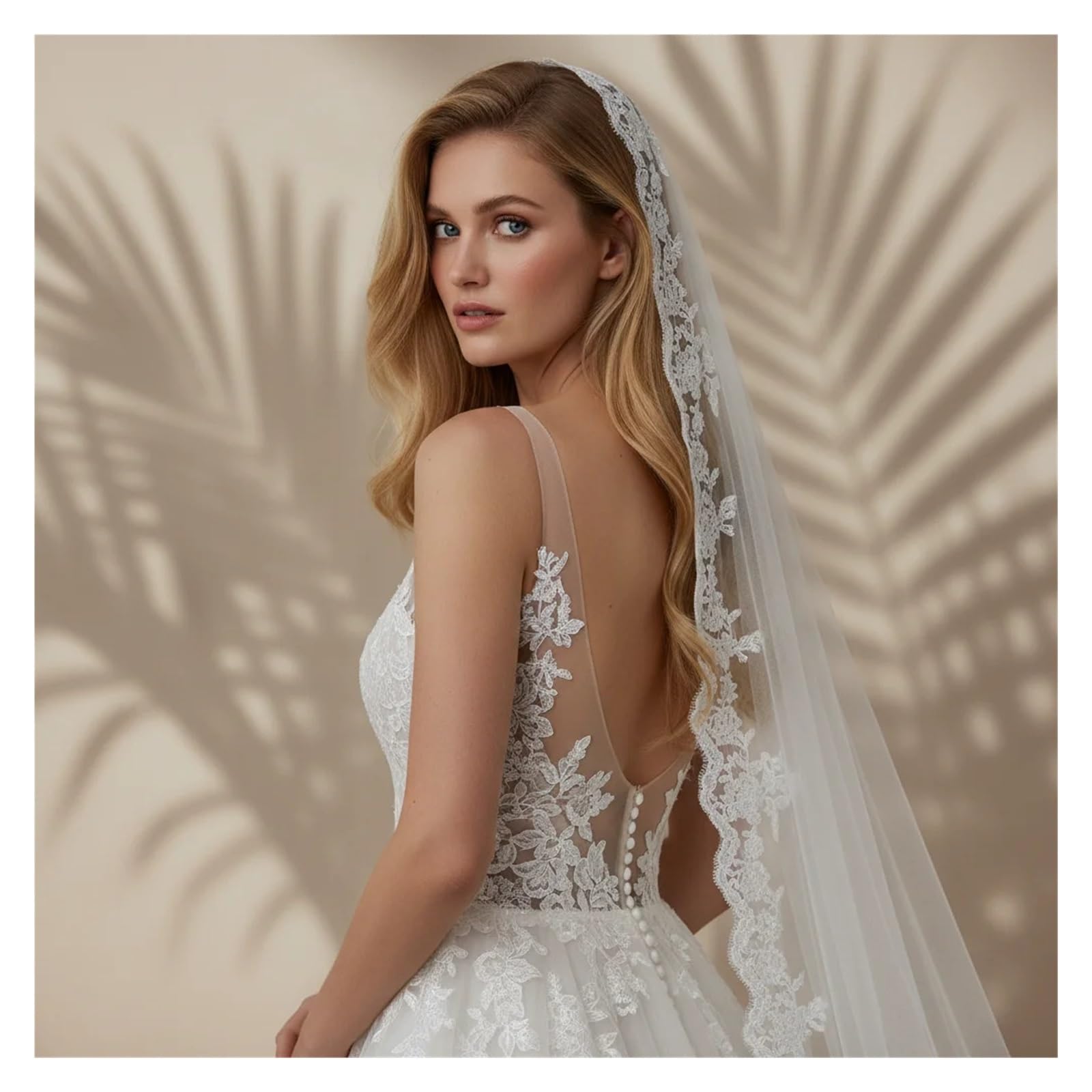 Voile de Mariée Dentelle Longs voiles de mariée