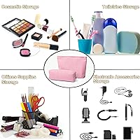 Vista 7 de Bolsa de maquillaje de 2 piezas, bolsa de cosméticos para mujer, bolsa de maquillaje de viaje, bolsa organizadora de maquillaje, bolsa de maquillaje