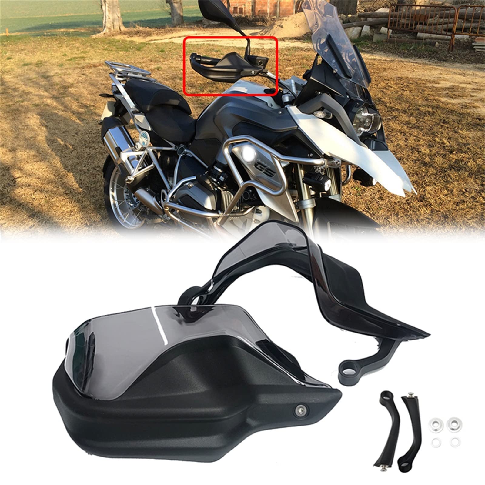 R1200GS Paramani Paramani Estensioni Protezione Parabrezza Adatto for BMW R 1200GS LC ADV R1200 GS R 1200 GS Adventure 2014-2019 (Size : A)