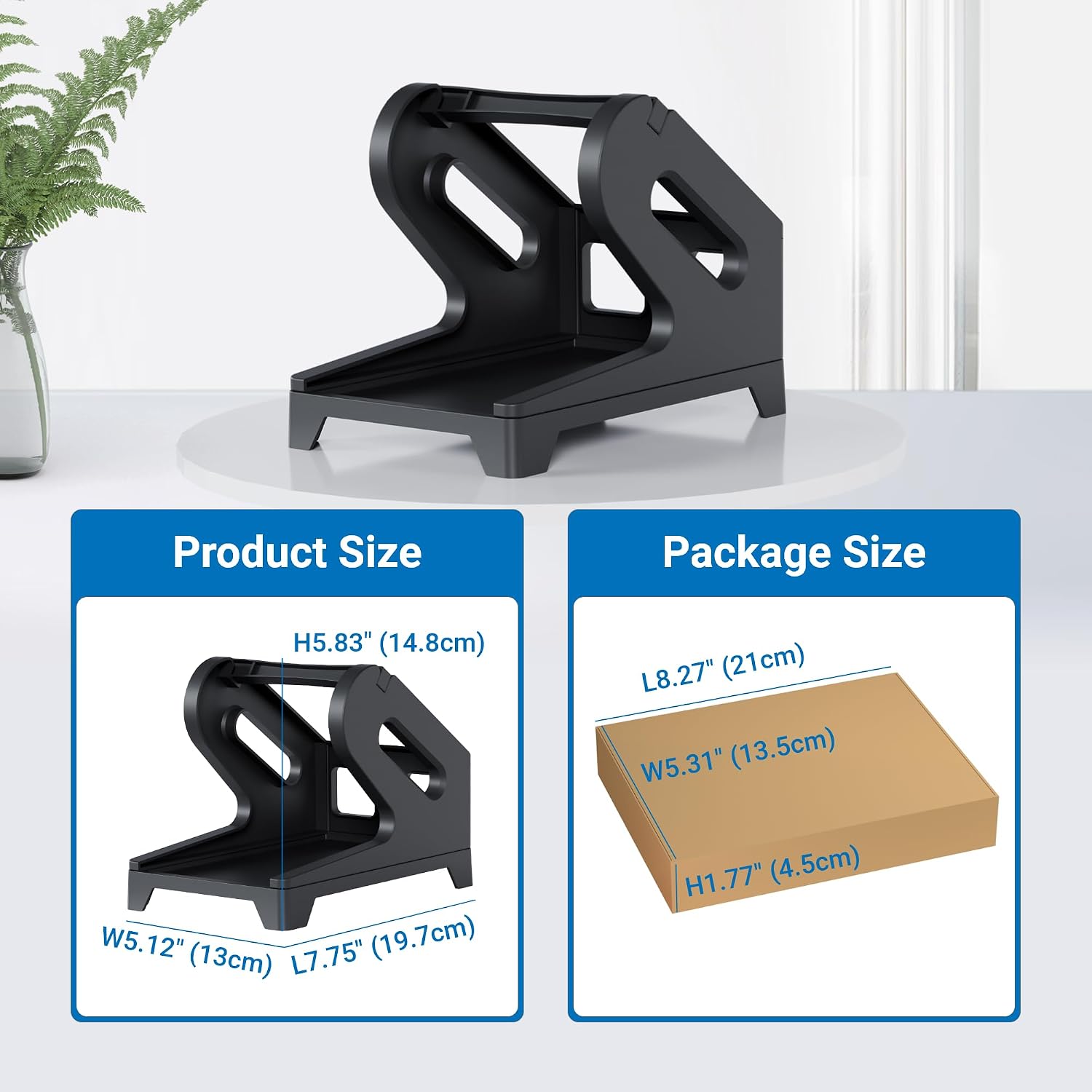 Jiose 4x6 Label Holder - Thermal Label Holder for Rolls and Fan-Fold Labels - Work with Desktop Label Printer