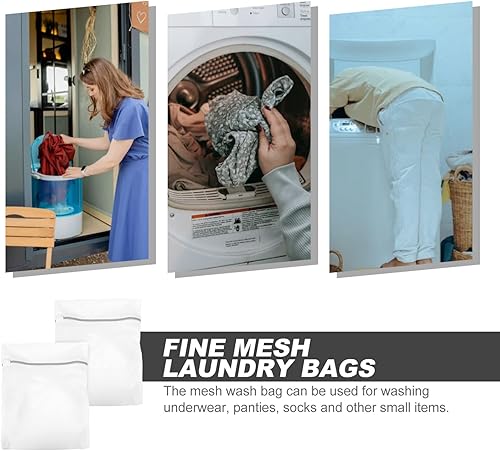 Miniatura 7 de ULTECHNOVO Bolsa de lavandería de malla con cierre de ventosa, bolsa de lavado para ropa sucia, blusa, medias, ropa interior, brasier, lencería de