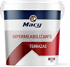 IImpermeabilizante Terrazas Fomulado para Evitar Filtraciones. Acabado Mate. 4 Litros. Color Blanco Gris