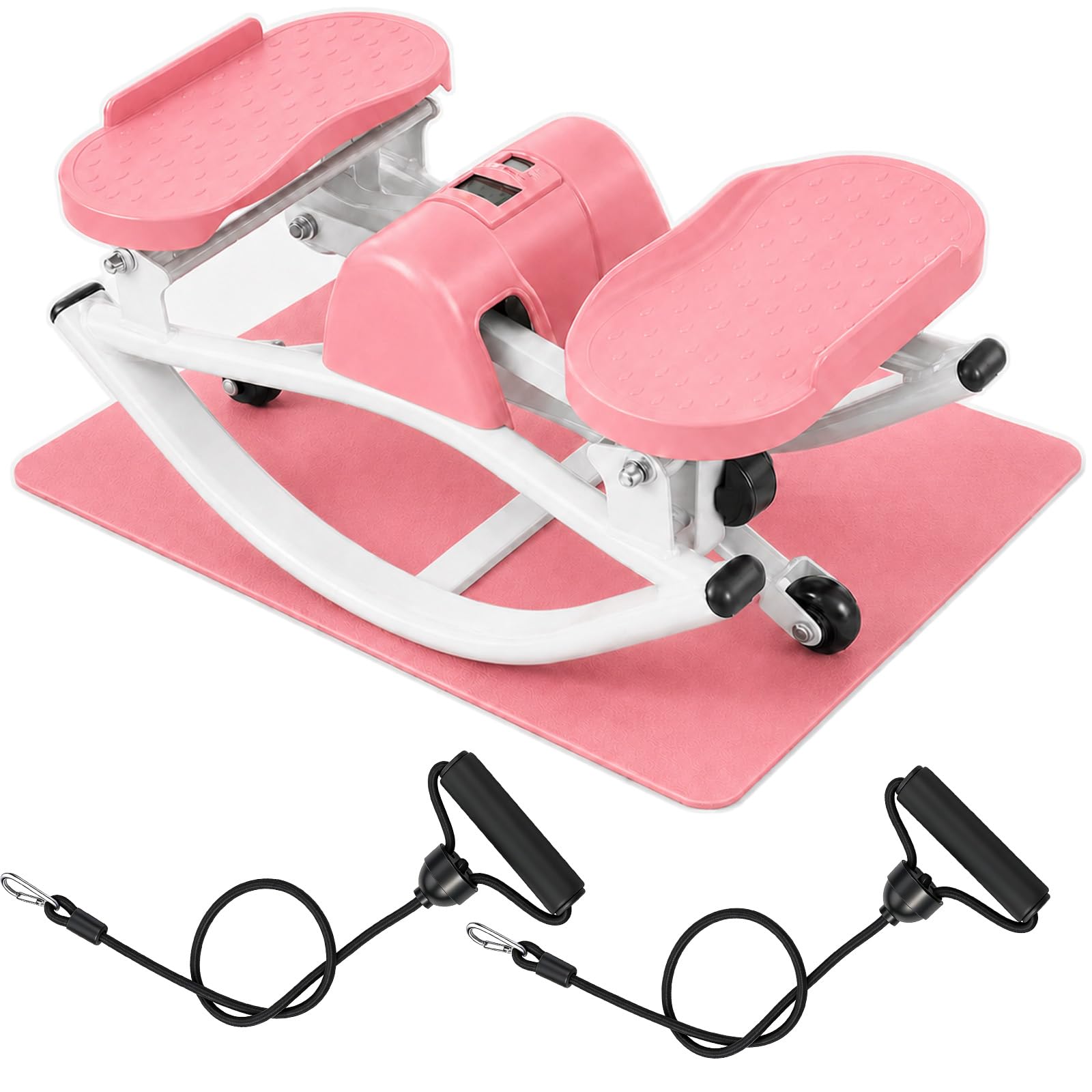 Rock Fitness Stepper, Portable Step Rocker Side to Side at Home, Aerobic Workout Machine Fitness Equipment Suitable for Apartment and Dormitory