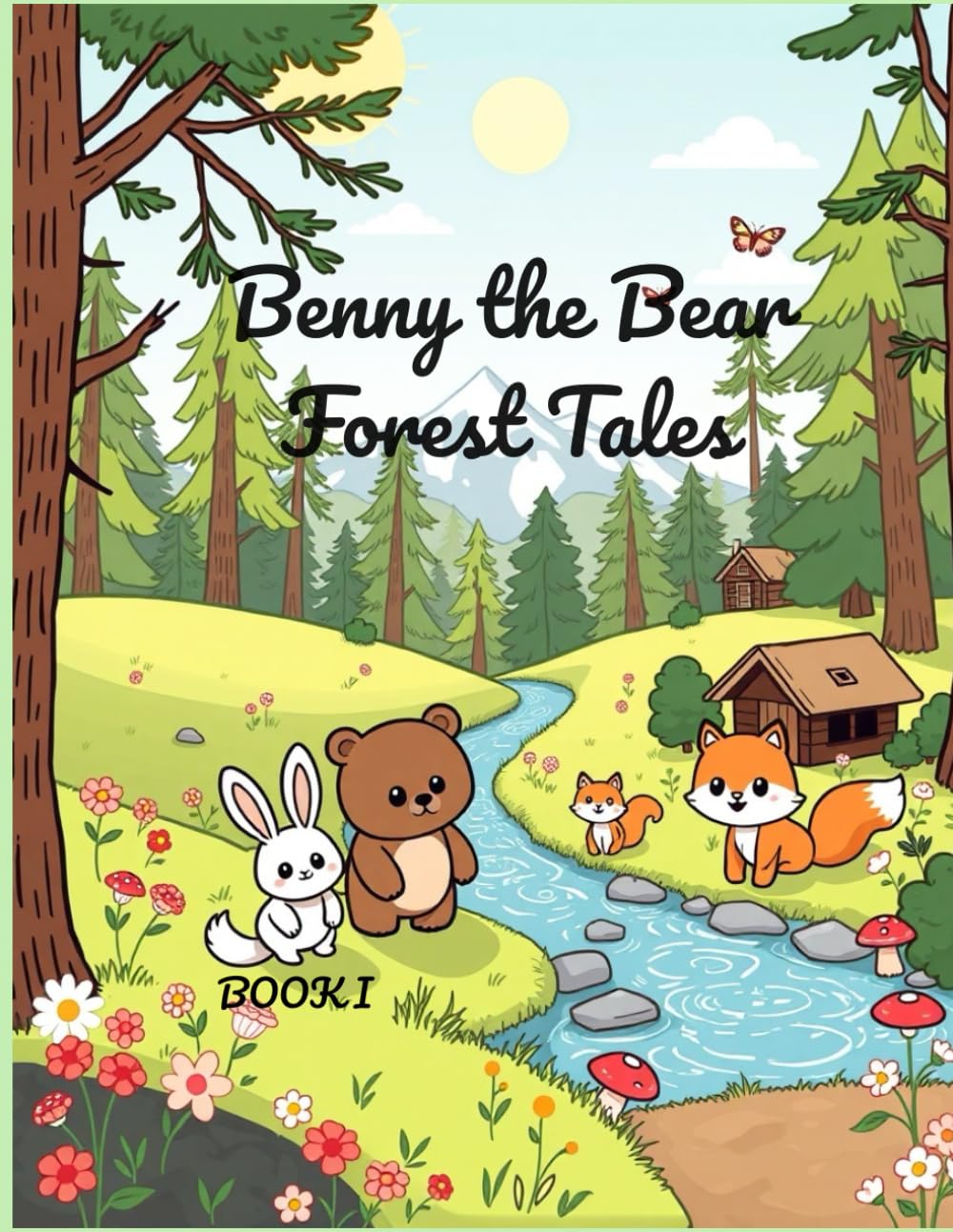 Benny the Bear – Forest Tales: Cozy Woodland Adventures Coloring Book for Kids (Forest Tales friends)