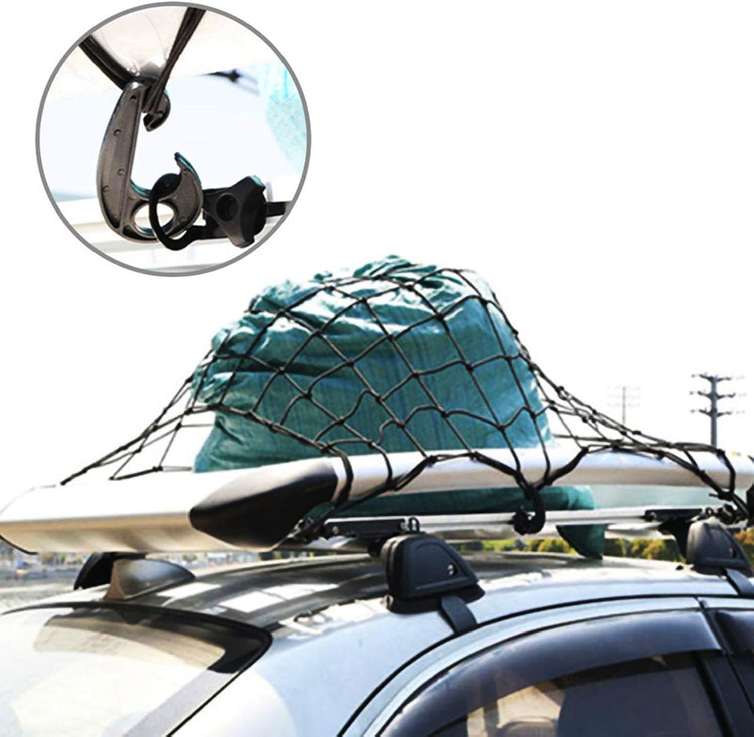 Plastic Hook PVC Car Tarpaulin Rope Hook Kayak Cord Hook Nylon Bungee Hook Car Cover Plastic Hook