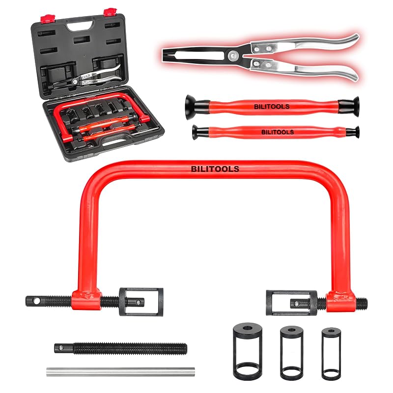BILITOOLS Kit de Ferramentas para Compressão de Molas de Válvula e Assentamento de Válvulas 13 Peças Modelo 1657