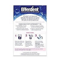 Vista 6 de Efferdent - Tabletas de limpieza dental, completamente limpio, 102 tabletas