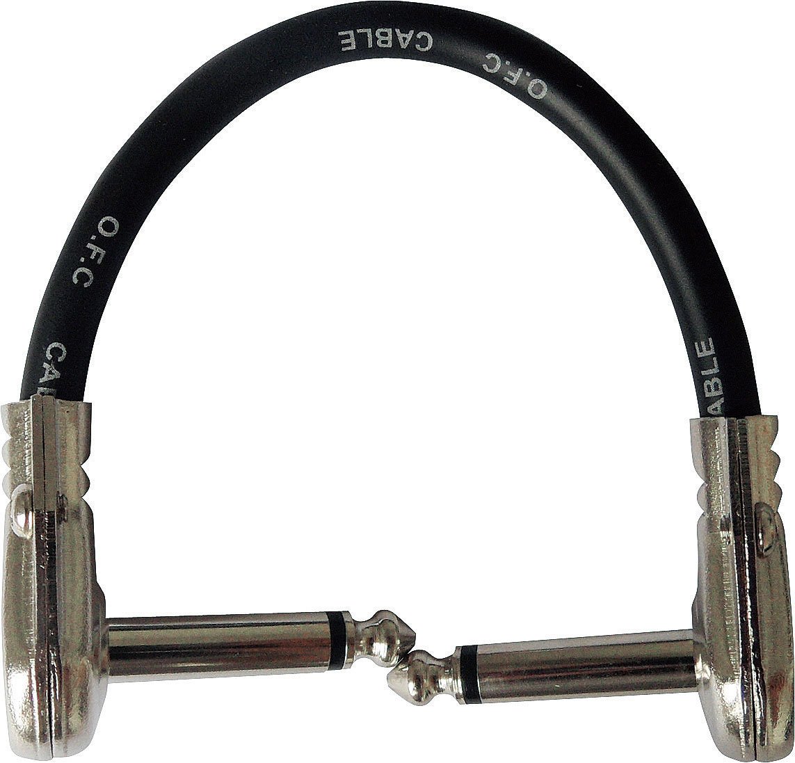 キクタニ TECH PLL-15 Patch Cord, 5.9 inches (15 cm), L/L, Cable Thickness: 0.3 inches (7 mm), Black