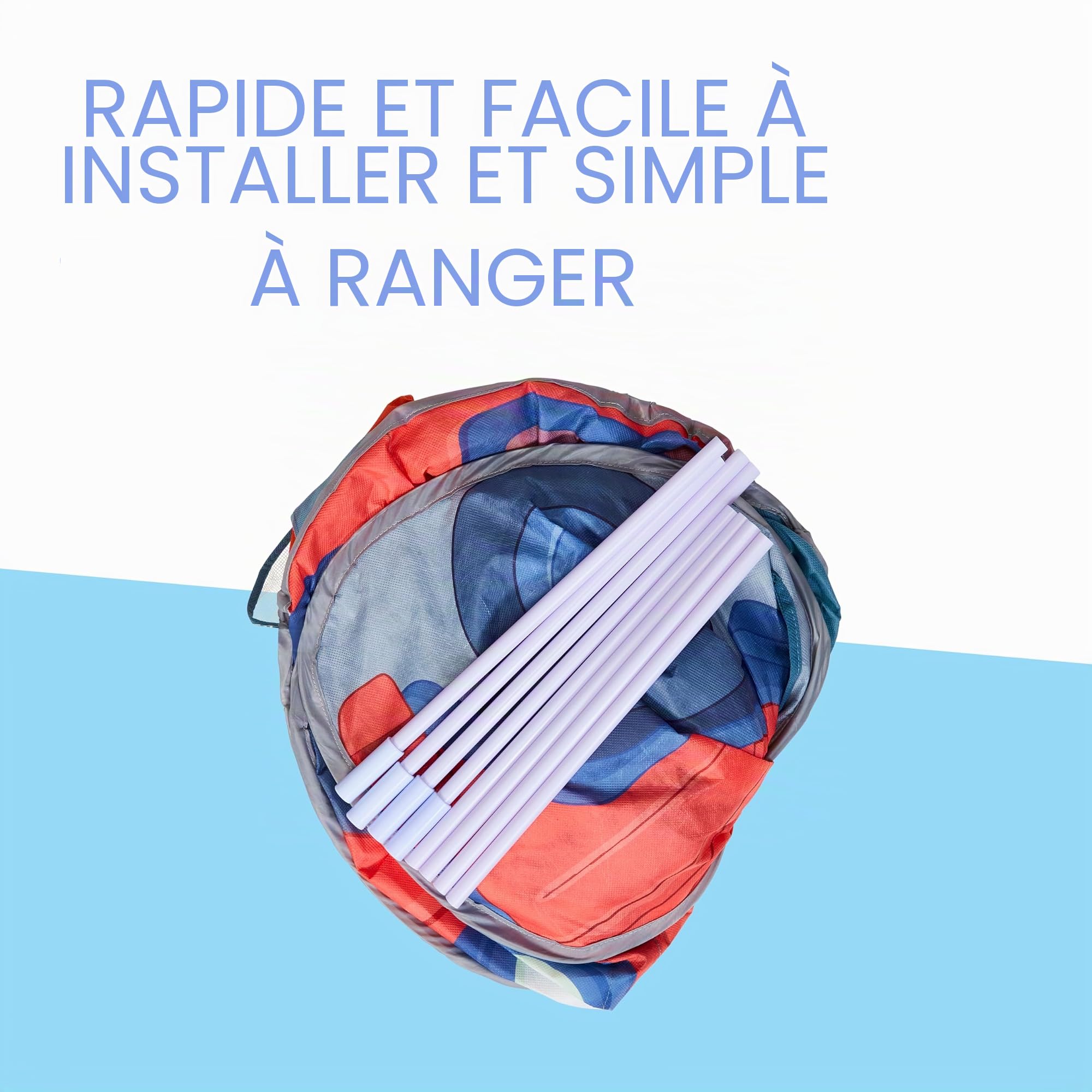 Tente de Jeu Pop-up Bluey - Le 4x4 de la Famille Heeler - Tente de Jeu Pop-up pour Enfants