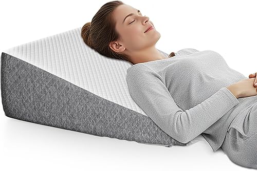DUMOS Almohada de cuña, almohada corporal para apnea del sueño, alivio del dolor de cuello, poscirugía, comodidad para dormir, reflujo ácido, acidez