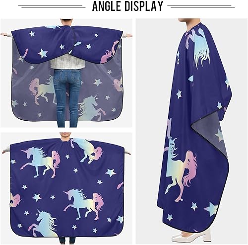 Miniatura 5 de Magic Unicorn Hair Cutting Capes for Adults Salon Barber Cape with Adjustable Closure Hairdresser Cape for Men Women Haircut