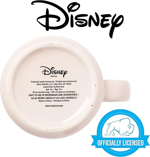 Miniatura 4 de Silver Buffalo - Taza de cerámica de campamento de las princesas Disney con texto Live Your Story, con Jasmín, Tiana, Mulán y Moana, 20 onzas