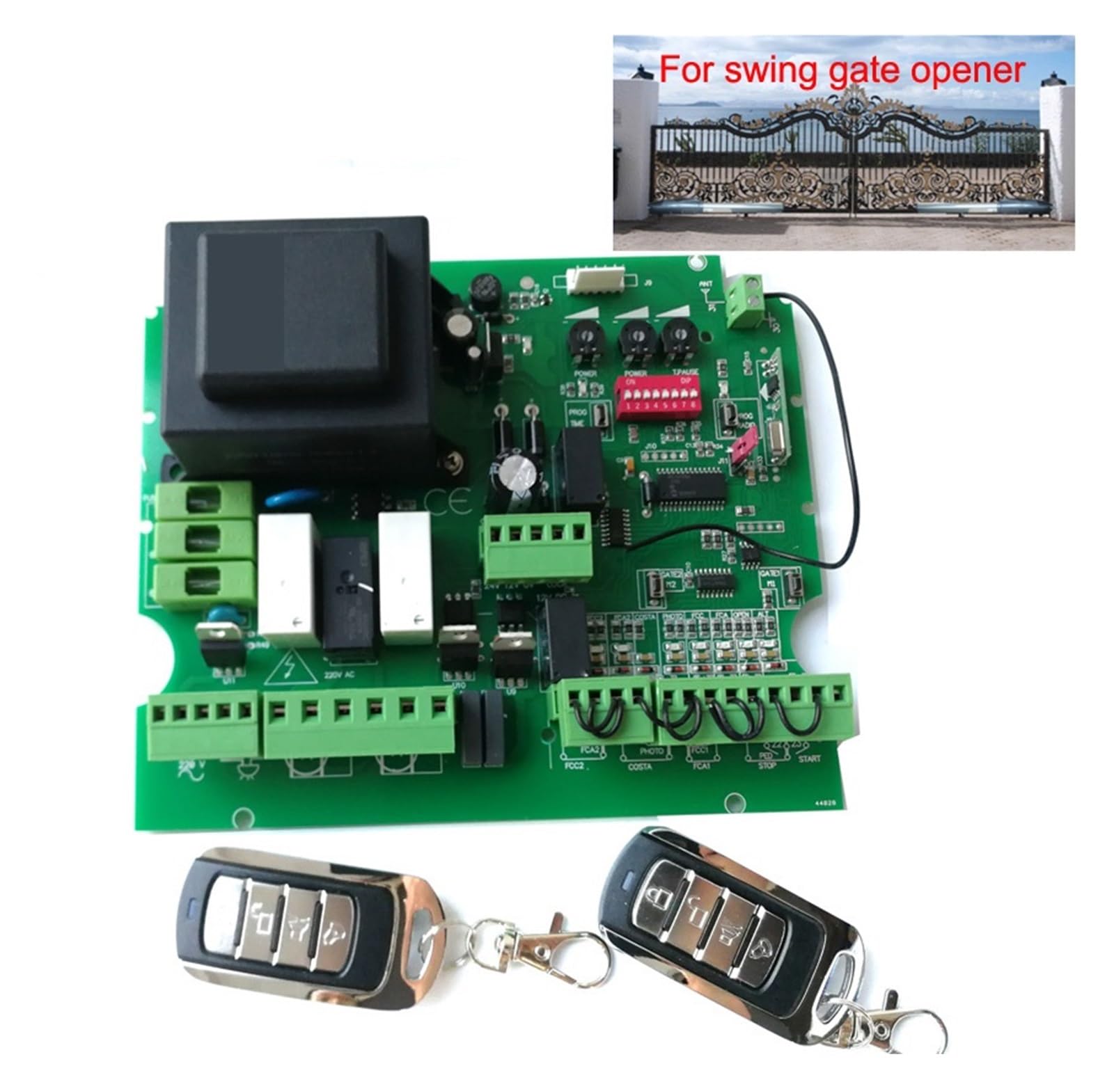 Sin caja, abridor de puerta oscilante, placa de tarjeta de Control for actualización, modelo Universal, placa de circuito de CA, placa de Control de repuesto(Kit 1)