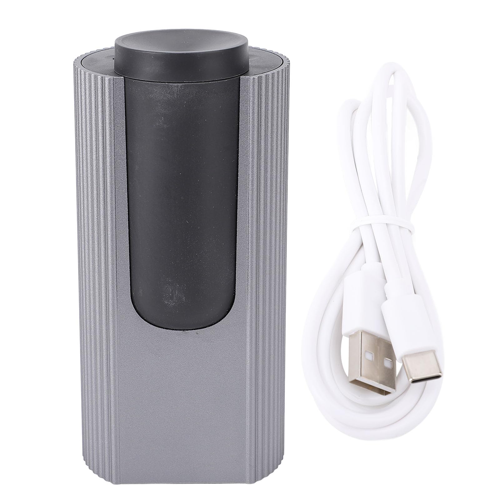 Jeffergarden Difusor Portátil de Aceites Esenciales, Aleación de Aluminio, Difusor sin Agua a Prueba de Fugas, 20 Ml, para Coche de Oficina en Casa (Grey)