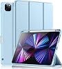 Wenlaty Case Compatible with iPad Pro 11 Inch 4th/3rd/2nd Generation with Pencil Holder, for iPad Pro 11 Case 2022/2021/2020, Trifold Slim Protective Cover with Soft TPU Back, Auto Wake/Sleep, Black