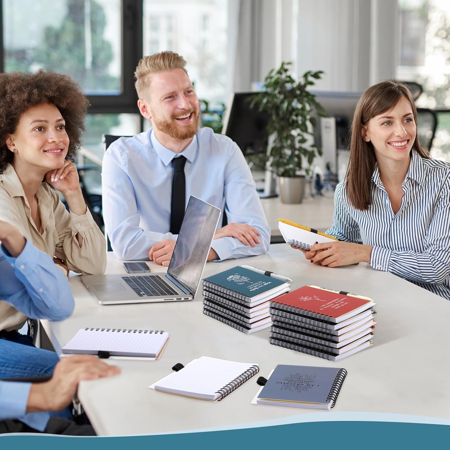 Kosiz 24 Pcs/12 Set Positive Affirmation Spiral Notebooks with Pens Employee Appreciation Gifts Bulk Small Motivational Journal for Christmas Coworker Staff Teacher Nurse Women Holiday Gift (Vivid) - Image 6