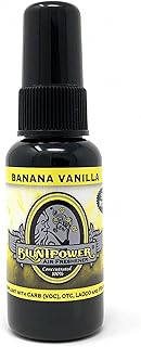BluntPower Concentrated Air Freshener (Banana Vanilla, 1 Pack) for Room and Car - Oil-Based Diffuser Spray Bottle - Long-Lasting Bathroom, Car Freshener, & Odor Eliminator