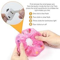 Vista 4 de 8 Coleteros LED - Accesorios luminosos para el cabello para mujeres y niñas - Lazos y bandas para el cabello que brillan en la oscuridad para #02