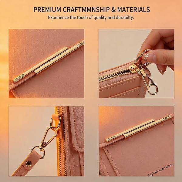 2026 Small Touchscreen Phone Crossbody Bag for Women,Anti-Theft Leather Messenger Bag Rfid Block Mobile Phone Purse - 4