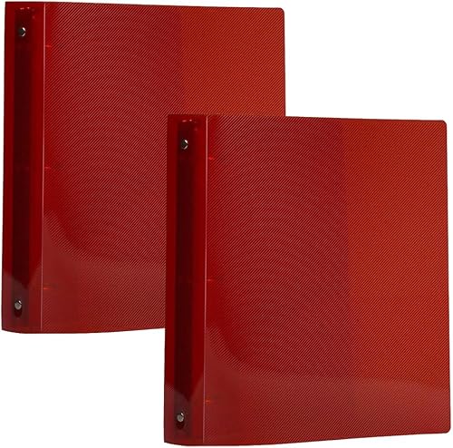 Miniatura 108 de JAM PAPER - Carpetas de plástico de 1 pulgada - Carpetas de 3 anillas surtidas (rojo, azul, verde y naranja) - Paquete de 4