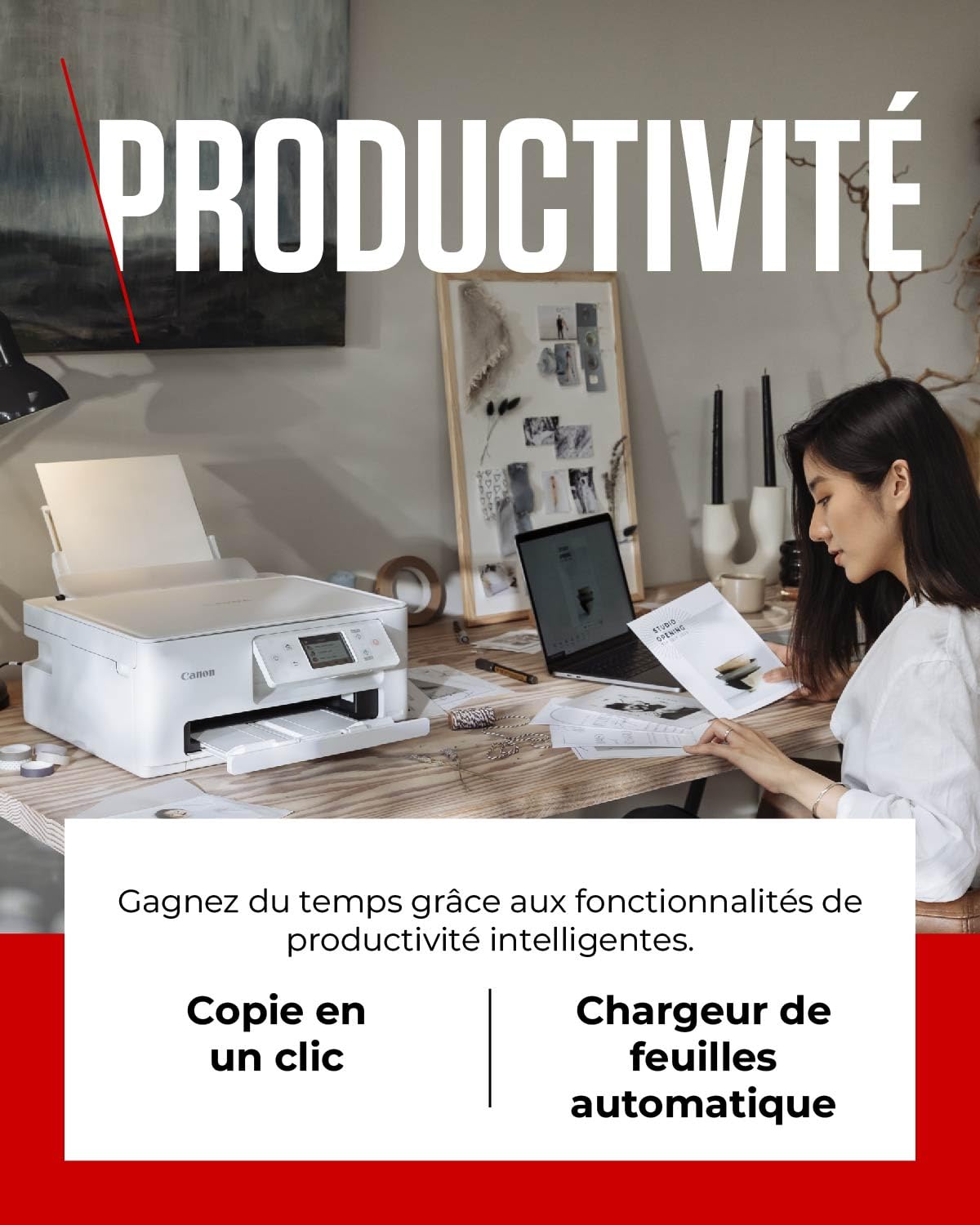 Canon PIXMA TS7650i Imprimante Multifonction WiFi Jet d'encre Photo