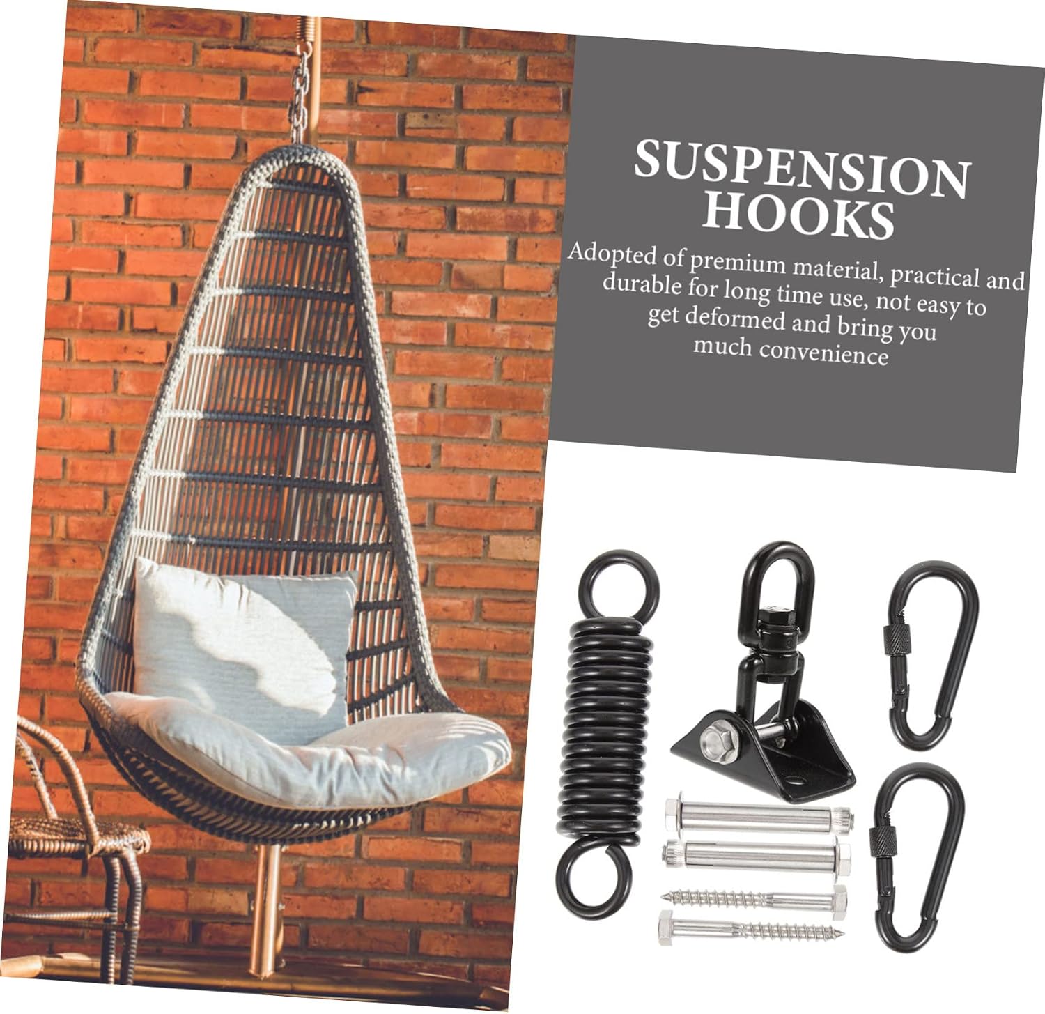 Garneck Heavy Bag Hangers Bracket Heavy Bag Hangers for Beam Suspension Hooks for Playground Porch Indoor Sandbag Hook