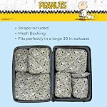 Franco Soft Organization Travel Storage Packing Cubes, 7 Piece Set, Peanuts-Snoopy