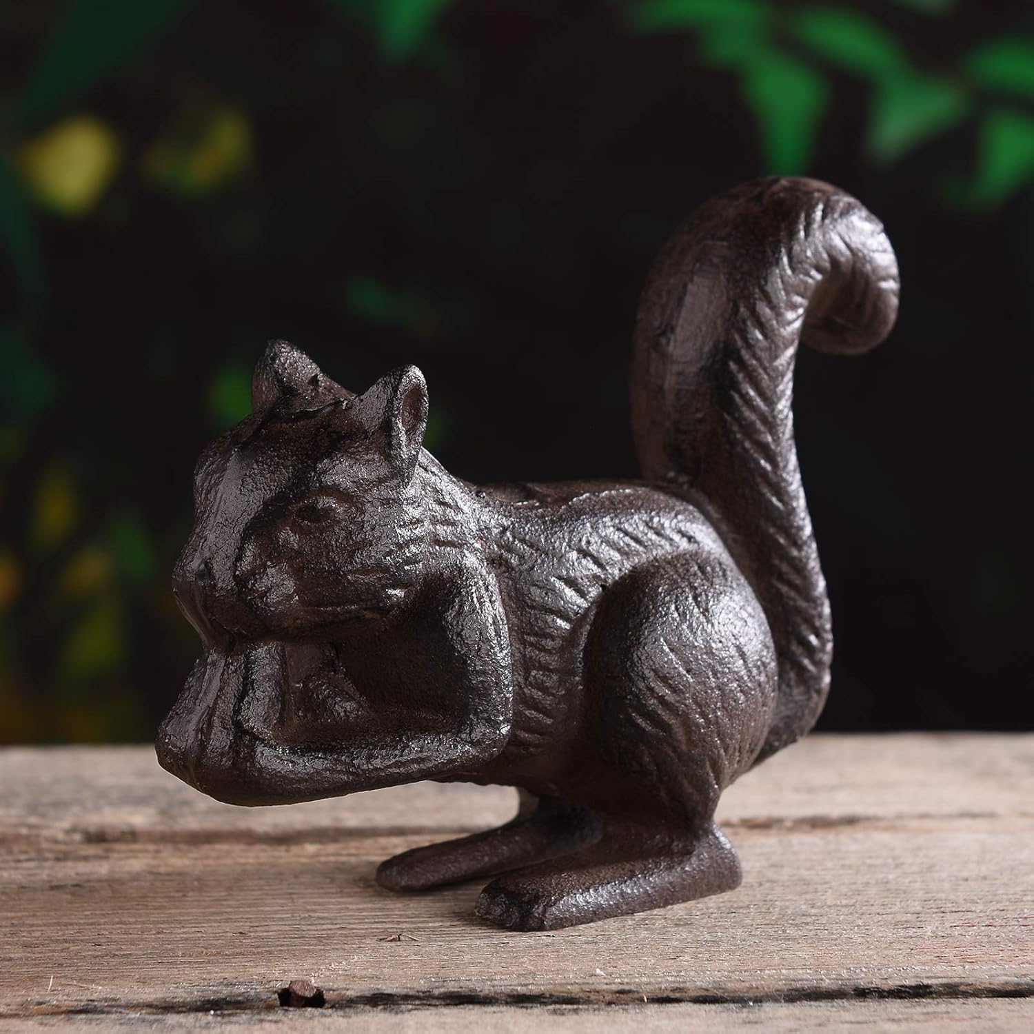 BRASSTAR Cast Iron Squirrel Statue Garden Home Office Desk Decor Paperweight Collection Animal Figurine TQZDPT41 - Image 5