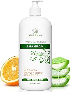 Eczema & Psoriasis Treatment Shampoo - Anti-Dandruff, Scalp Relief for Dry & Itchy Skin - Hypoallergenic, Paraben & Fragrance-Free for Sensitive Scalp
